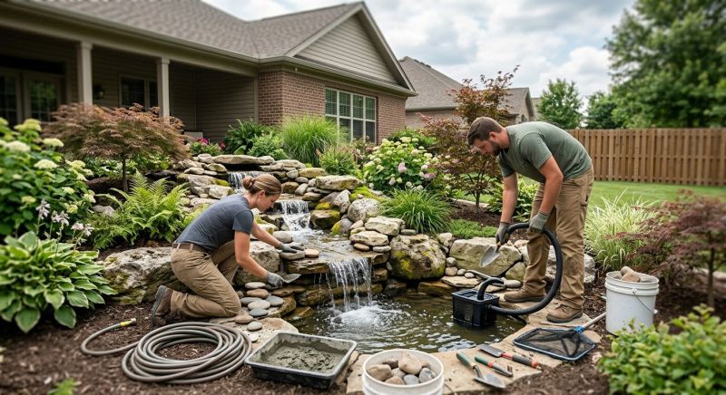 Rock Fountain Installation in Honolulu, HI